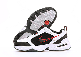 Чоловічі кросівки Nіke Monarch 4 Black Red White Монархи Найк Аїр IV шкіряні молодіжні стильні осінь