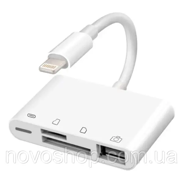 Адаптер  Lightning Camera Connection Kit 4-in-1 SD Card USB Lightning, фото 1