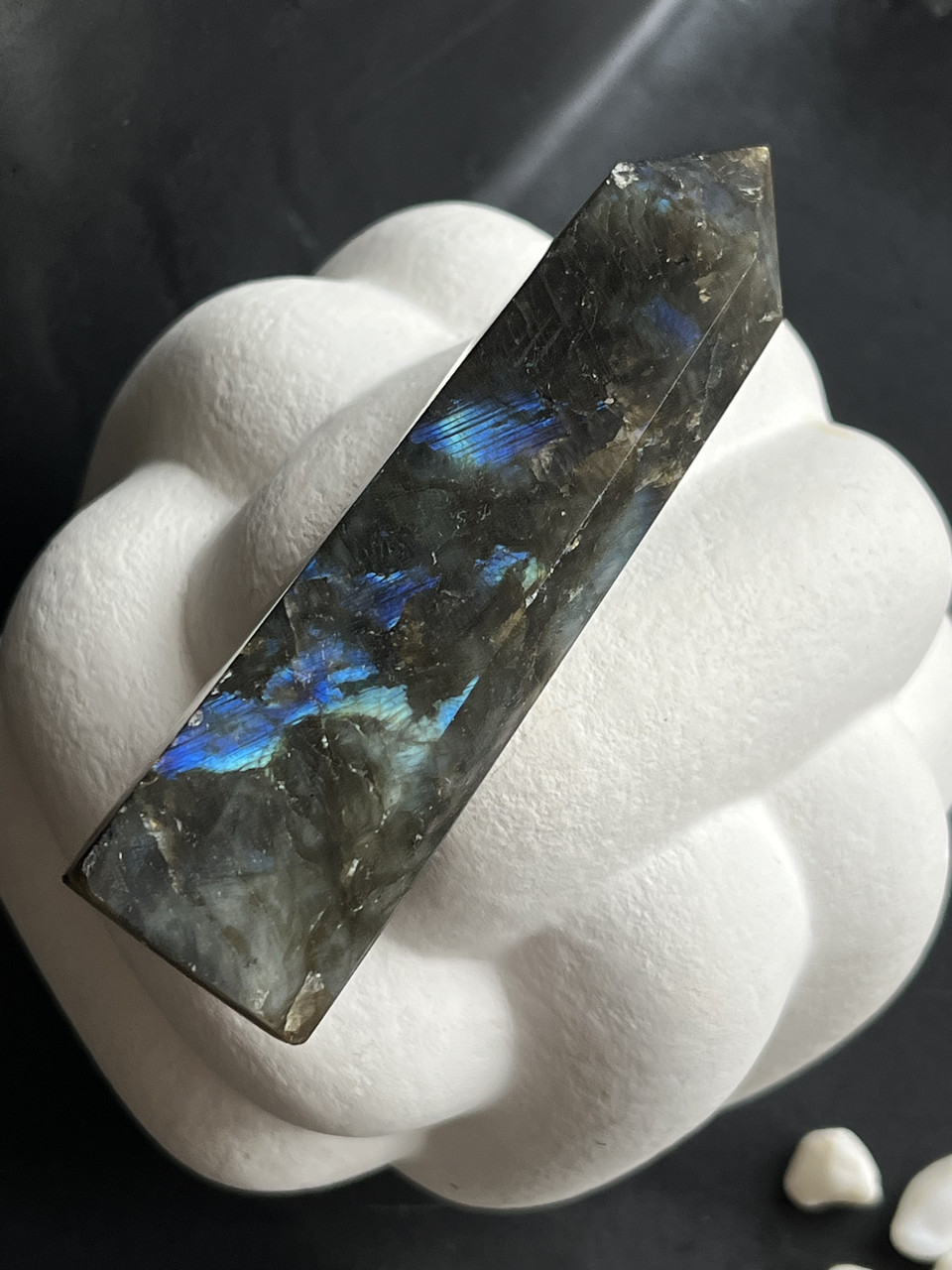 Лабрадор натуральний обеліск з натурального лабрадора обеліск з каменю лабрадор олівець з лабрадору, фото 1