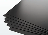 Чорний полістирол листовий, товщина 1 мм, розмір 210х310 мм, фото 2