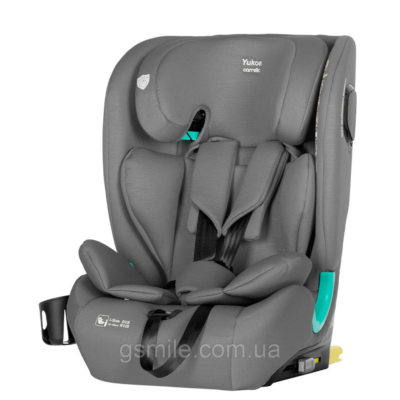 Автокрісло дитяче Carrello Yukon CRL-15808 Seashell Grey (isofix, поворот 360 º, група 0+/1-I-II-III, від 0 до 12 років)