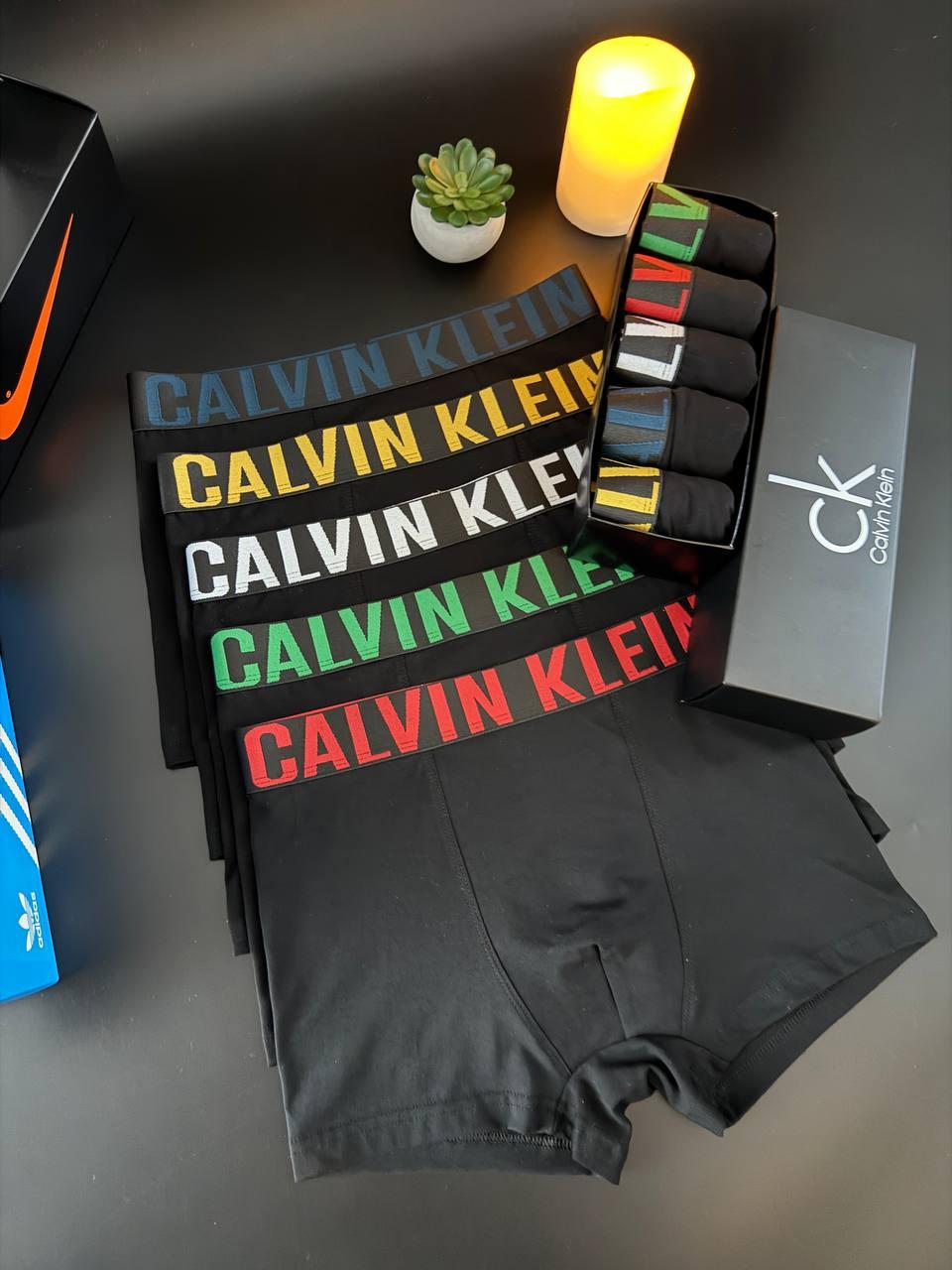 Чоловічі труси боксери 5 шт (набір) + подарункова коробка CK