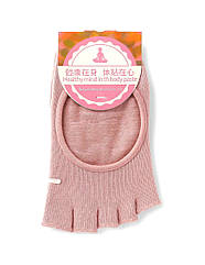 Шкарпетки для йоги з відкритими пальцями SP-Sport 0574 розмір 36-41 Light Pink