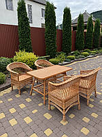 Набор меблів із лози «Простий Низький "