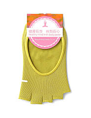 Шкарпетки для йоги з відкритими пальцями SP-Sport 0574 розмір 36-41 Yellow