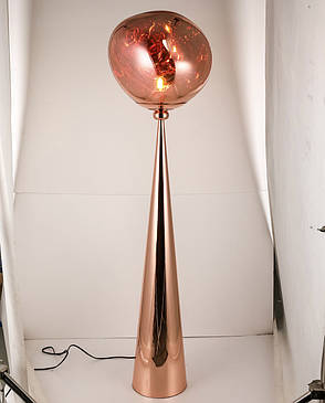 Торшер дизайнерський "Melt" мідний з плафоном 38см (93-F01-1), фото 1