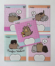 Зошит 12 аркушів у косу лінії Pusheen weekend (767609) Yes