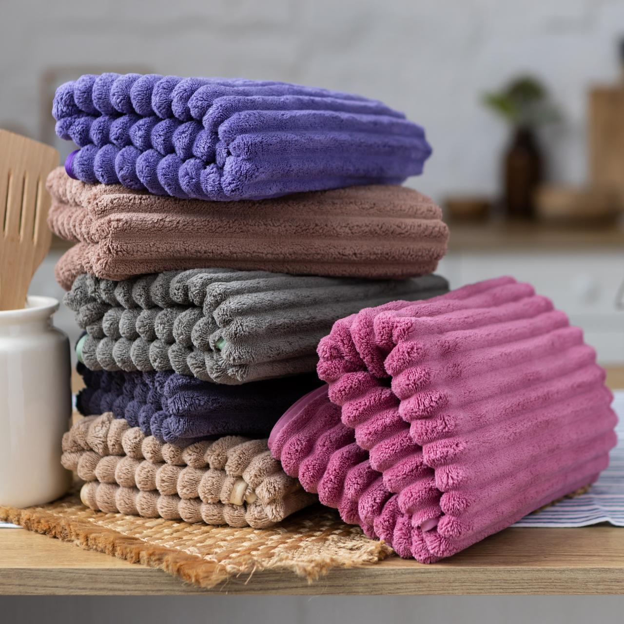 Набір кухонних рушників (мікрофібра) 6 шт. 35x75 см, фото 1