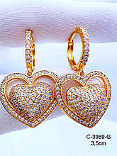 Сережки Xuping позолота