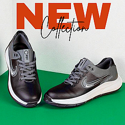 Чоловічі шкіряні кросівки демісезонні осінні 40-46 розмір, чоловічі шкіряні кросівки від виробника