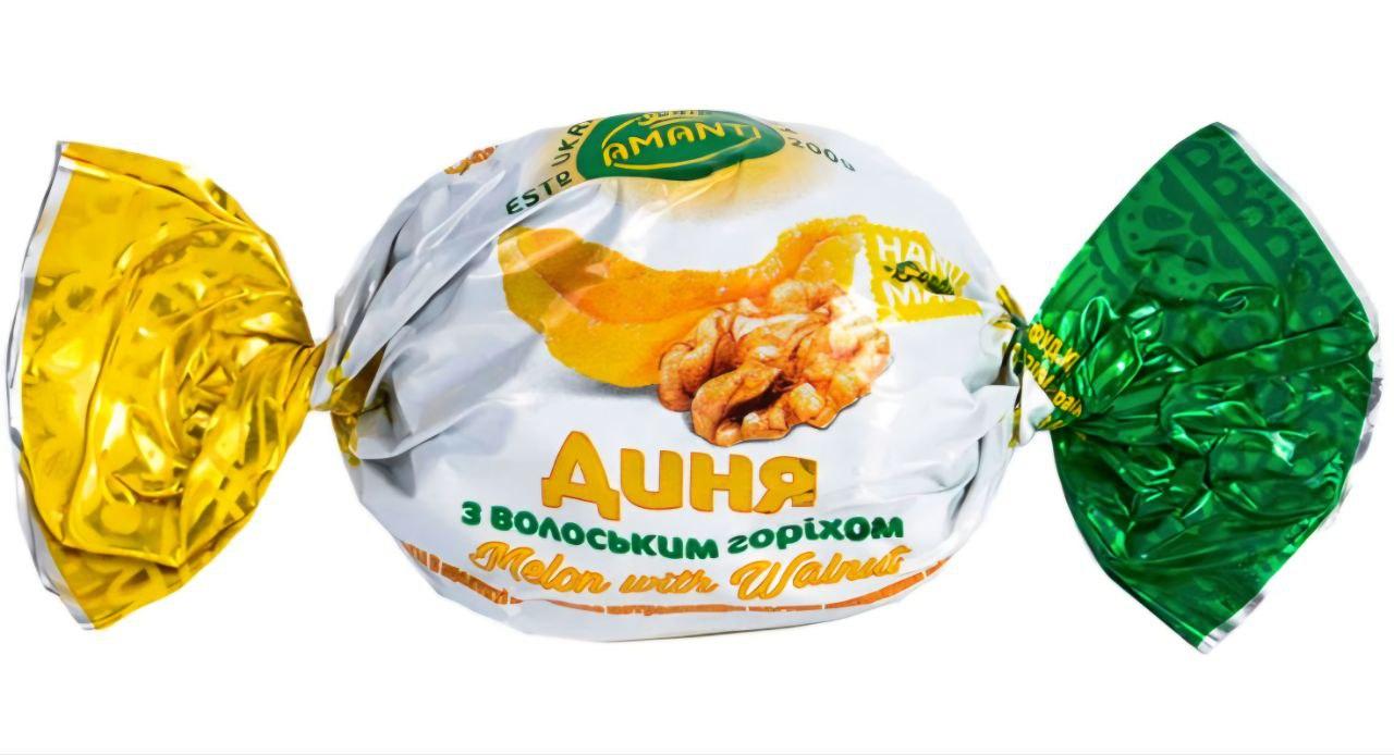 Цукерки Amanti ДИНЯ з волоським горіхом в шоколаді 1 кг