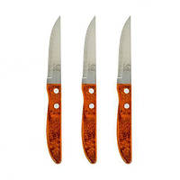 Від 12 шт. Ніж кухонний з нержавіючої сталі 4" та дерев’яною ручкою (уп 12шт) SM4047 купити дешево оптом в інтернет-магазині