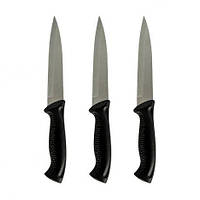 Від 12 шт. Ніж із нержавіючої сталі з пластиковою ручкою 12 штук S02 купити дешево оптом в інтернет-магазині