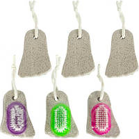 Від 8 шт. Пемза зі щіткою у вигляді ніжки 2 в1 8*6*2см B014-0009 купити дешево оптом в інтернет-магазині