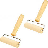 Від 3 шт. Дерев’яний кухонний ролик для розкачування тіста 637-15 купити дешево оптом в інтернет-магазині