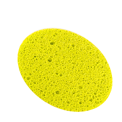Спонж для вмивання Q. P. I. PROFESSIONAL овал 8,5*10 см, Жовтий