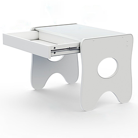 Столик для дітей 70×45×51, гральний дитячий стіл з шухлядкою, білий