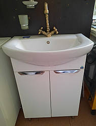 Тумба Альвеус Пік 60 см з умивальником Лібра 60 ручка врізна