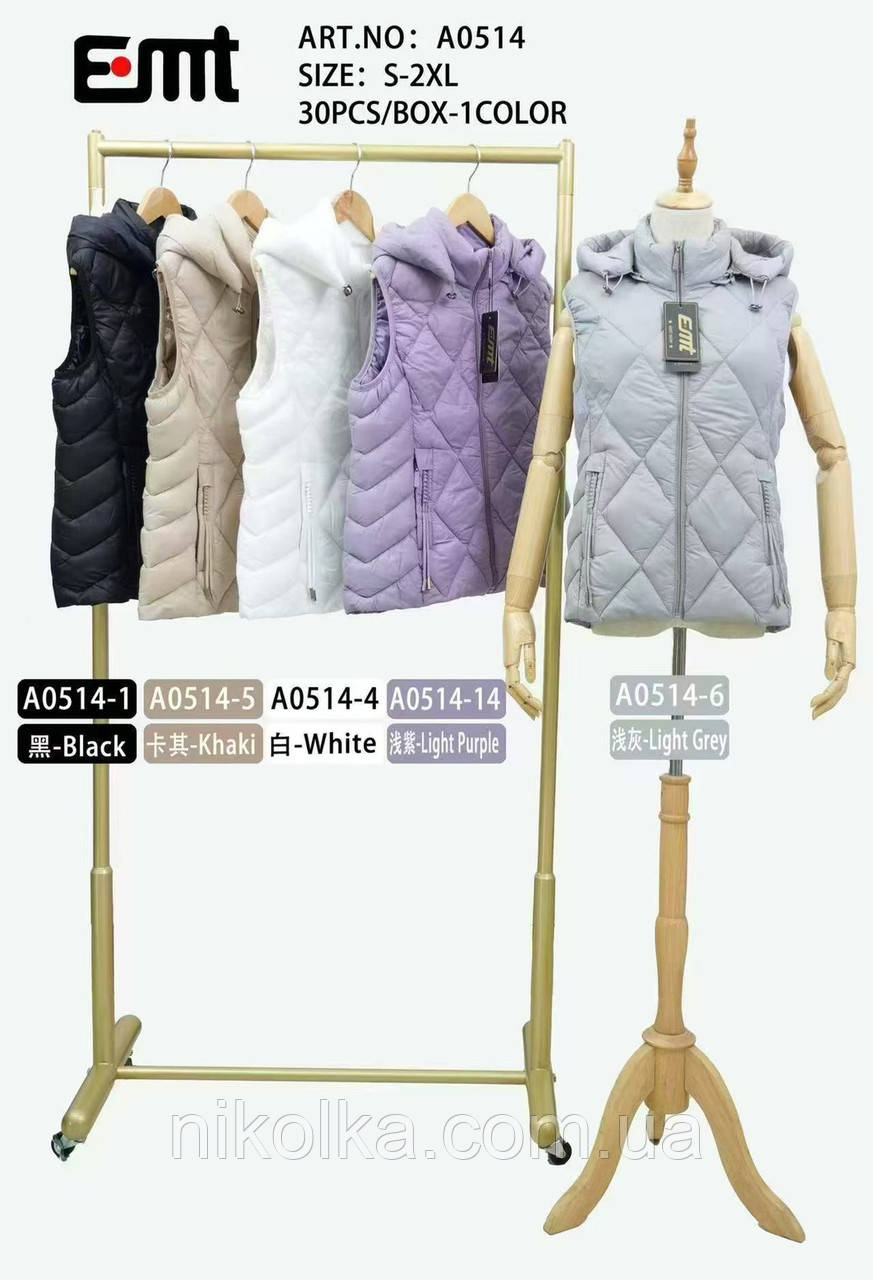 Безрукавки жіночі оптом, S-2XL рр., арт. Si-A0514, фото 1