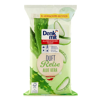 Denkmit Reise Aloe Vera XL-pack — універсальні серветки для прибирання (80 шт)