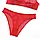 Комплект жіночої білизни червоного кольору трусики та ліф з кісточками, фото 8