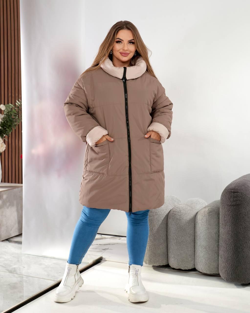 Куртка для пишних дам "Плащовка", фото 1