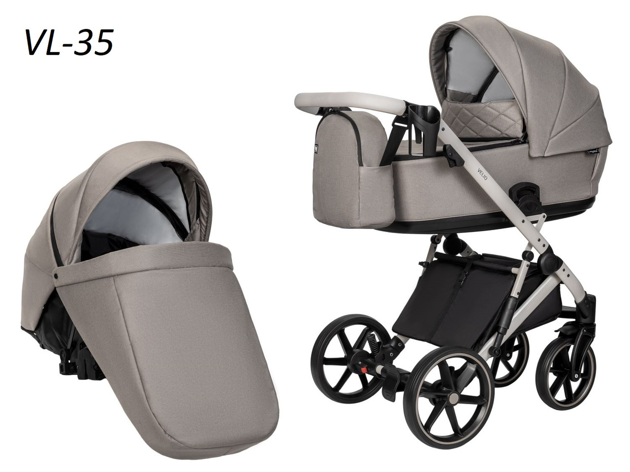 Дитяча універсальна коляска 2 в 1 "Velio Lux", фото 1