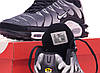 Чоловічі та жіночі кросівки Nike Air Max Plus TN Black Silver White Чорні Найк Аір Макс Плюс ТПУ текстиль весна літо, фото 8