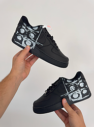 Кросівки Nike Air Force 1 Low х Comme des Garçons Supreme чорні жіночі чоловічі