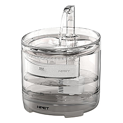 Фонтан для собак  NPET WF050 1,5 л з фільтром, Прозорий