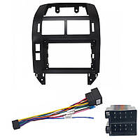Перехідний штатний комплект із проводкою до Android магнітоли Volkswagen POLO 2004-2010 Low kit