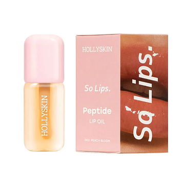 Зволожувальна олія для губ HOLLYSKIN So Lips Peptide Lip Oil 002 Peach Bloom, 4 мл (0418h)