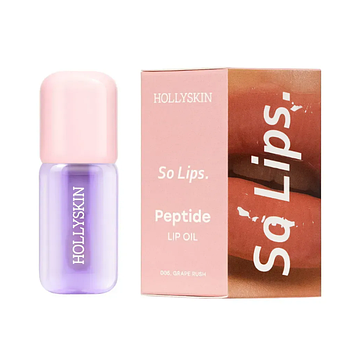 Зволожувальна олія для губ HOLLYSKIN So Lips Peptide Lip Oil 005 Grape Rush, 4 мл (0421h)