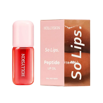 Зволожувальна олія для губ HOLLYSKIN So Lips Peptide Lip Oil 006 Mint Berry, 4 мл (0422h)
