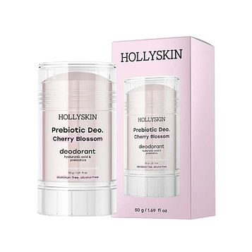 Парфумований дезодорант з гіалуроновою кислотою і пребіотиками HOLLYSKIN Prebiotic Deo Cherry Blossom, 50 г (0314h)