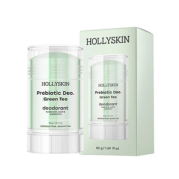 Парфумований дезодорант з гіалуроновою кислотою і пребіотиками HOLLYSKIN Prebiotic Deo Green Tea, 50 г (0315h)