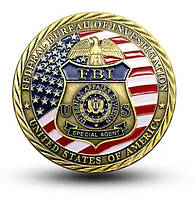 Сувенірна монета федерального бюро розслідувань США №31