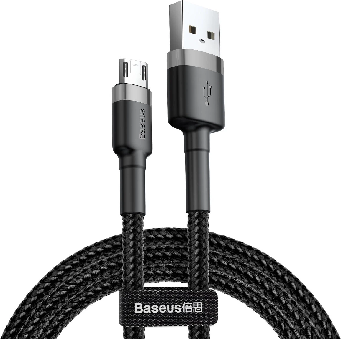 Кабель Baseus USB CA-101 2.4A Cafule (CAMKLF-BG1) grey/black 1m