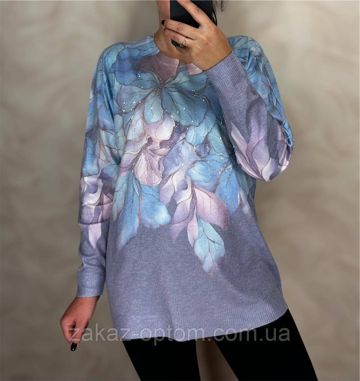 Светр жіночий оптом (48-54) Китай 25212-140652