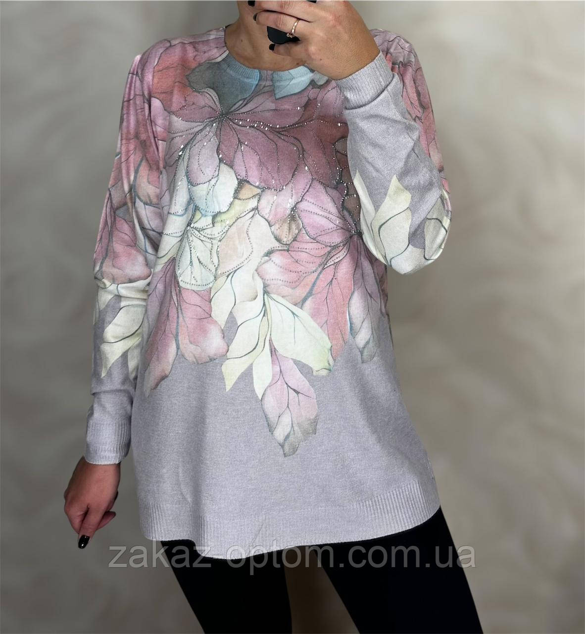 Светр жіночий оптом (48-54) Китай 25212-140654