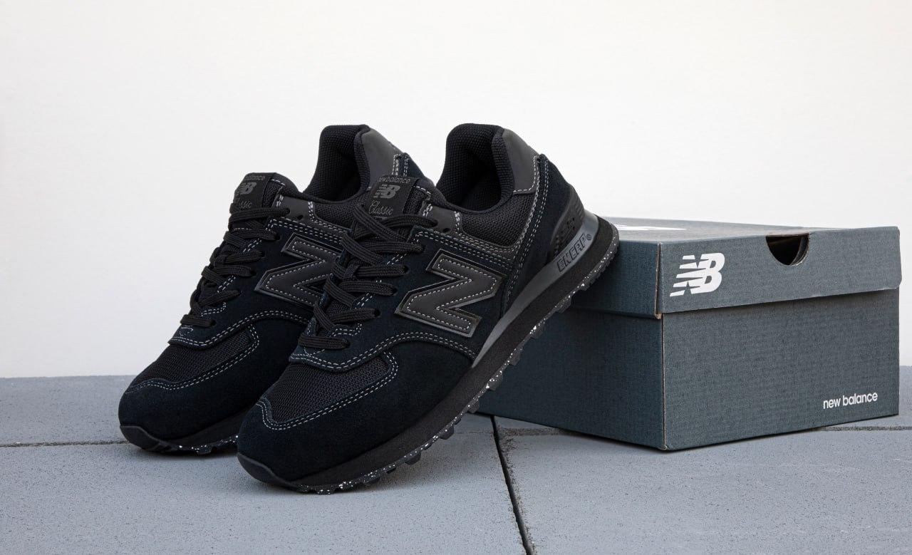 Жіночі чорні Кросівки New Balance 574, фото 1