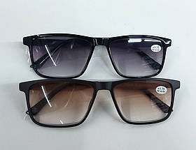 Чоловічі тоновані окуляри з діоптріями від -4,0 до +4,0 Модель 24020