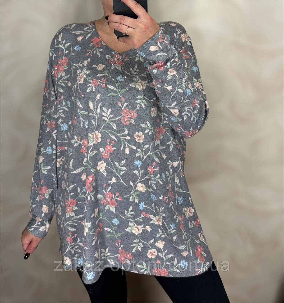 Светр жіночий оптом (54-60) Китай 25207-140663