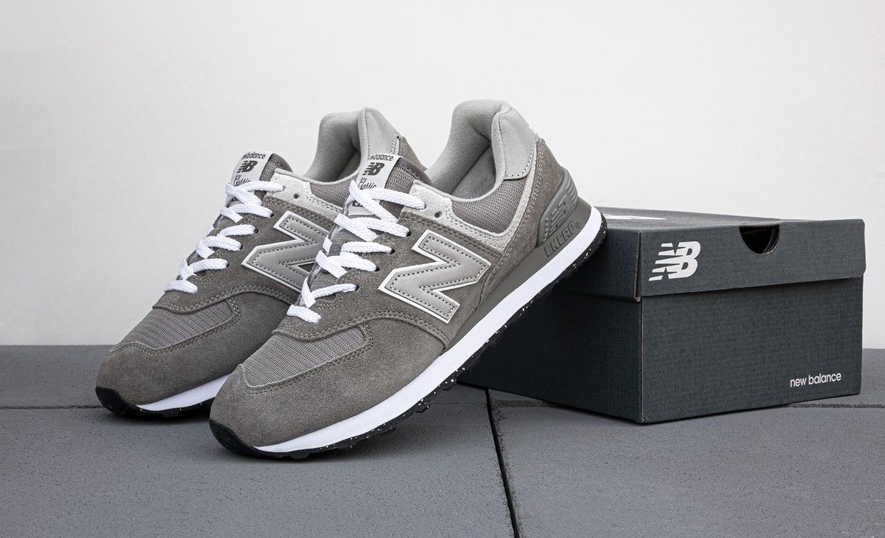 Сірі чоловічі Кросівки New Balance 574, фото 1