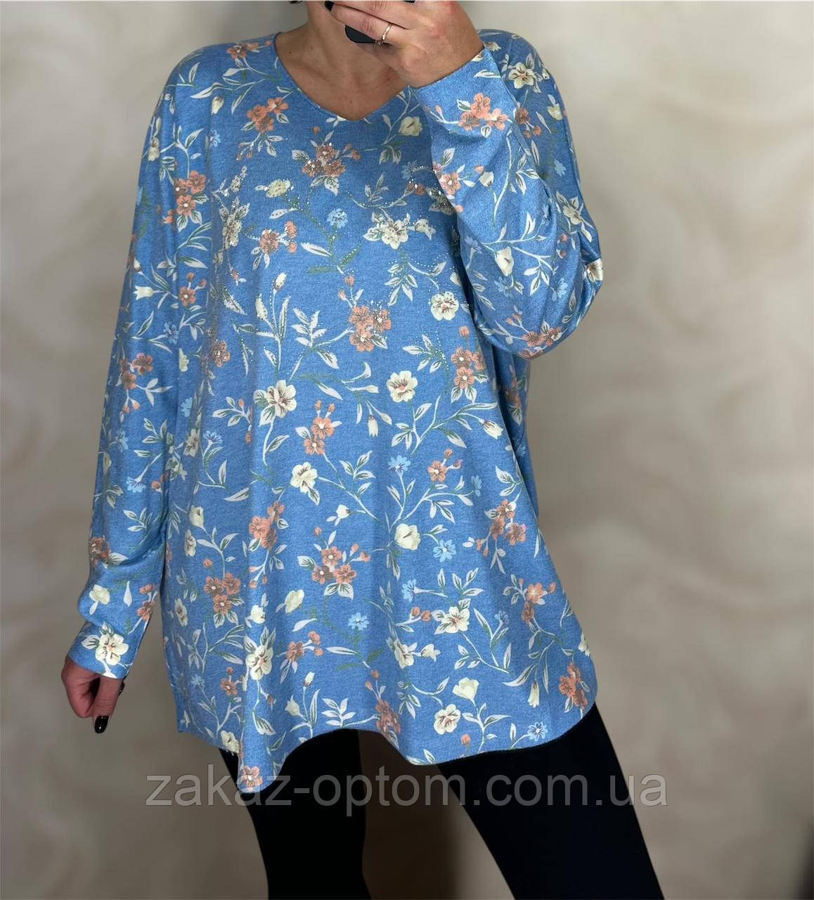 Светр жіночий оптом (54-60) Китай 25207-140665