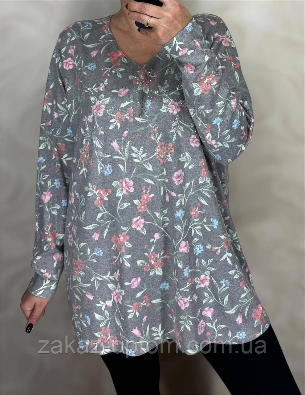 Светр жіночий оптом (54-60) Китай 25207-140666