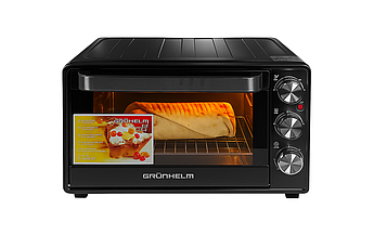 Електрична піч Grunhelm GN252AB, 25 л піч з грилем, 1600 Вт, для домашньої кухні