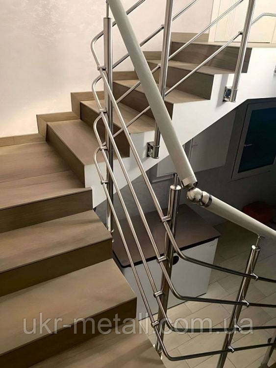 Драбинні огорожі з бічним кріпленням на склянку, фото 1