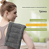 Грілка UNCN для мікрохвильової печі 45x19,6 см з натуральним наповнювачем, багаторазова, для зняття болю в спині, шиї та плечах, фото 6