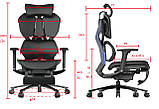 Ергономічне ігрове крісло Angel Furia PRO з підставкою для ніг, фото 10